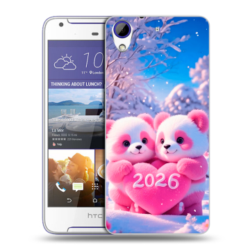 Пластиковый чехол на HTC Desire 830 с принтом Новый год