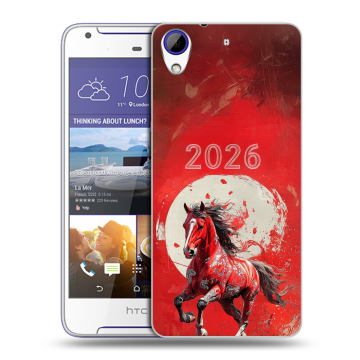 Пластиковый чехол на HTC Desire 830 с принтом Новый год