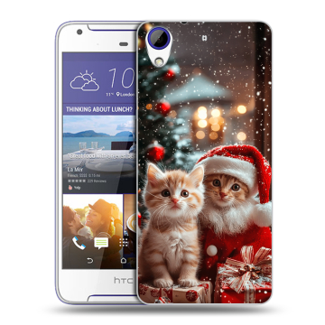 Пластиковый чехол на HTC Desire 830 с принтом Новый год