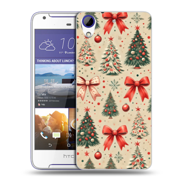 Пластиковый чехол на HTC Desire 830 с принтом Новый год