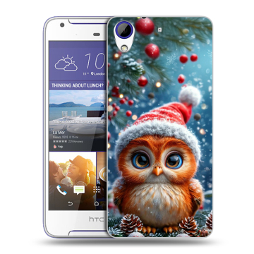 Пластиковый чехол на HTC Desire 830 с принтом Новый год
