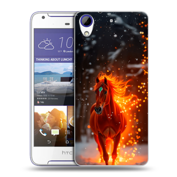 Пластиковый чехол на HTC Desire 830 с принтом Новый год