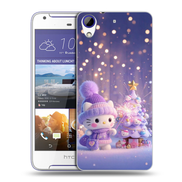 Пластиковый чехол на HTC Desire 830 с принтом Новый год