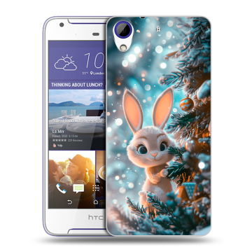 Пластиковый чехол на HTC Desire 830 с принтом Новый год