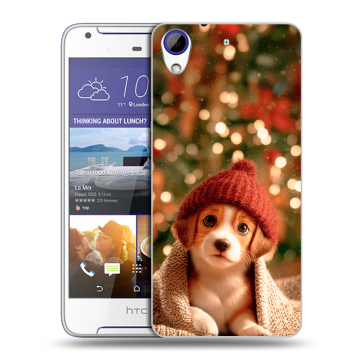 Пластиковый чехол на HTC Desire 830 с принтом Новый год