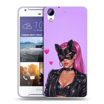 Пластиковый чехол на HTC Desire 830 с принтом женский