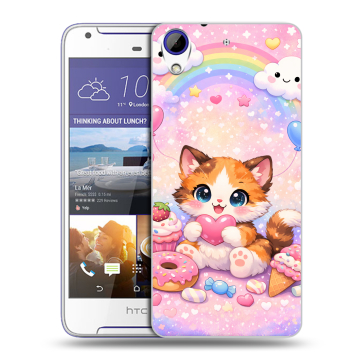 Пластиковый чехол на HTC Desire 830 с принтом для девочек