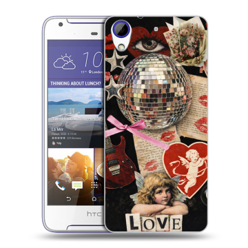 Пластиковый чехол на HTC Desire 830 с принтом для девочек