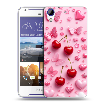 Пластиковый чехол на HTC Desire 830 с принтом для девочек