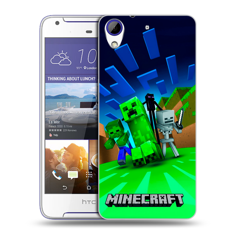 Пластиковый чехол на HTC Desire 830 с принтом Майнкрафт Пластиковый чехол на HTC Desire 830 с принтом Майнкрафт