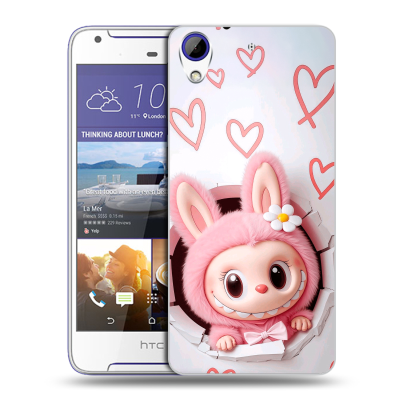Пластиковый чехол на HTC Desire 830 с принтом Labubu Лабубу Пластиковый чехол на HTC Desire 830 с принтом Labubu Лабубу