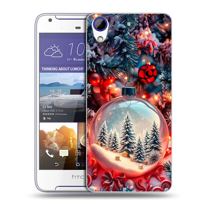 Пластиковый чехол на HTC Desire 830 с принтом Новый год Пластиковый чехол на HTC Desire 830 с принтом Новый год