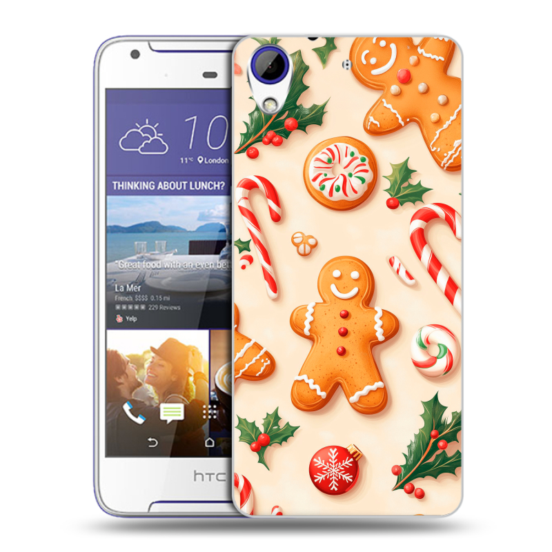 Пластиковый чехол на HTC Desire 830 с принтом Новый год Пластиковый чехол на HTC Desire 830 с принтом Новый год