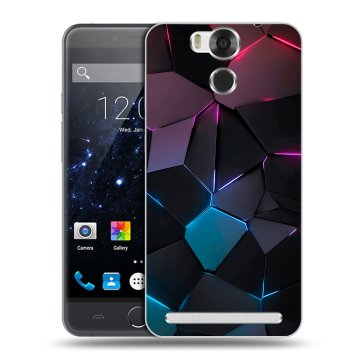 Пластиковый чехол на Ulefone Power с принтом Геометрия неона