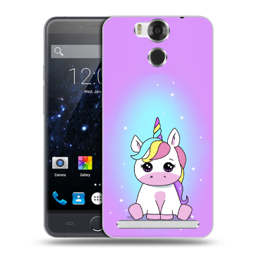 Пластиковый чехол на Ulefone Power с принтом Единорог