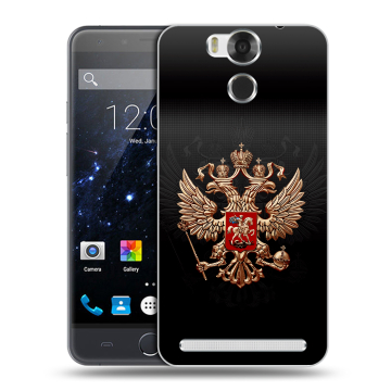 Пластиковый чехол на Ulefone Power с принтом Герб России