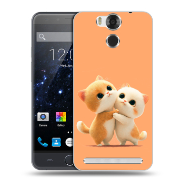 Пластиковый чехол на Ulefone Power с принтом Милые котики