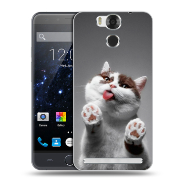 Пластиковый чехол на Ulefone Power с принтом Коты