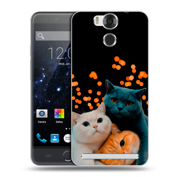 Пластиковый чехол на Ulefone Power с принтом Кошки
