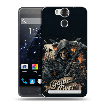Пластиковый чехол на Ulefone Power с принтом Скелет карты