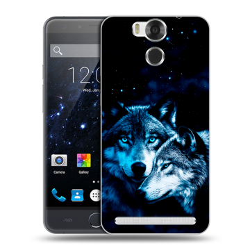 Пластиковый чехол на Ulefone Power с принтом Волки