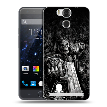 Пластиковый чехол на Ulefone Power с принтом Скелет