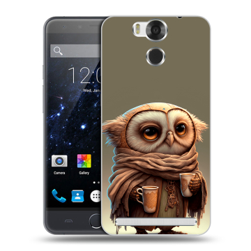 Пластиковый чехол на Ulefone Power с принтом Сова