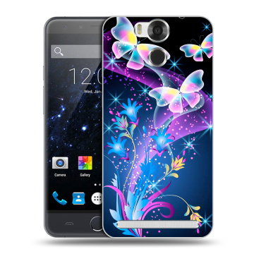 Пластиковый чехол на Ulefone Power с принтом Бабочки