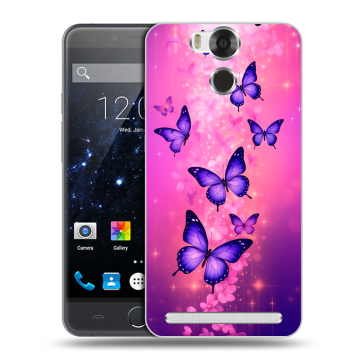 Пластиковый чехол на Ulefone Power с принтом Бабочки