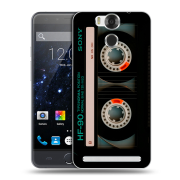 Пластиковый чехол на Ulefone Power с принтом Кассета