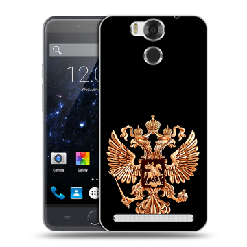 Пластиковый чехол на Ulefone Power с принтом Герб России золотой Пластиковый чехол на Ulefone Power с принтом Герб России золотой