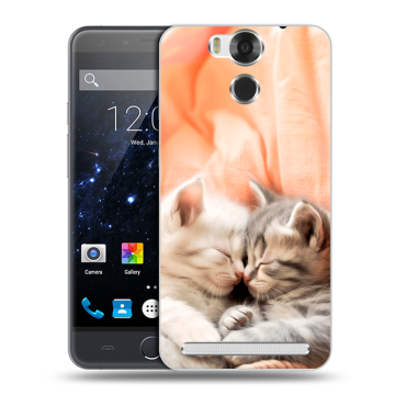 Пластиковый чехол на Ulefone Power с принтом Котята