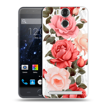 Пластиковый чехол на Ulefone Power с принтом Розы