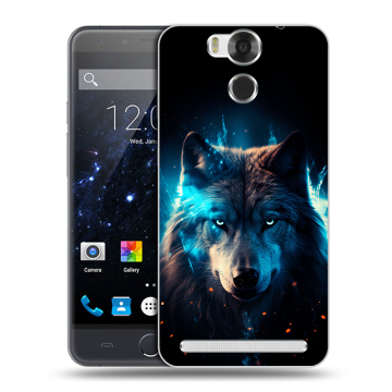Пластиковый чехол на Ulefone Power с принтом Волк ночной Пластиковый чехол на Ulefone Power с принтом Волк ночной