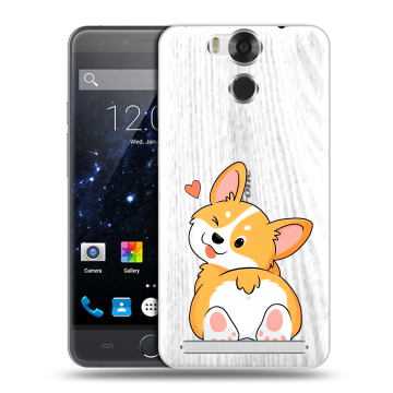 Пластиковый чехол на Ulefone Power с принтом Корги