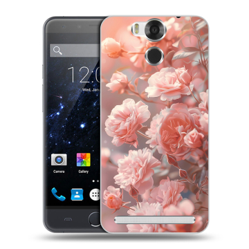 Пластиковый чехол на Ulefone Power с принтом Розовые розы
