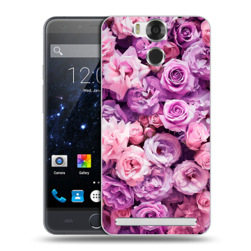 Пластиковый чехол на Ulefone Power с принтом лавандовые розы Пластиковый чехол на Ulefone Power с принтом лавандовые розы