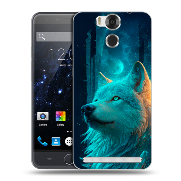Пластиковый чехол на Ulefone Power с принтом бабочки саккура