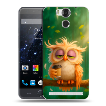 Пластиковый чехол на Ulefone Power с принтом сова