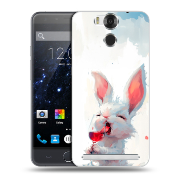 Пластиковый чехол на Ulefone Power с принтом кролик зайчик