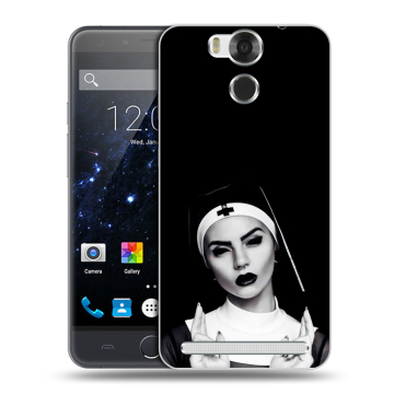 Пластиковый чехол на Ulefone Power с принтом монашка