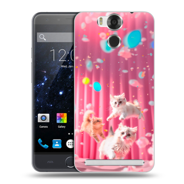 Пластиковый чехол на Ulefone Power с принтом милые котики Пластиковый чехол на Ulefone Power с принтом милые котики