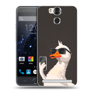 Пластиковый чехол на Ulefone Power с принтом утка в очках