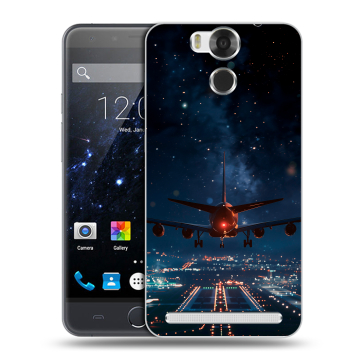 Пластиковый чехол на Ulefone Power с принтом самолет