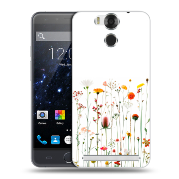Пластиковый чехол на Ulefone Power с принтом цветы