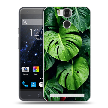Пластиковый чехол на Ulefone Power с принтом Листья