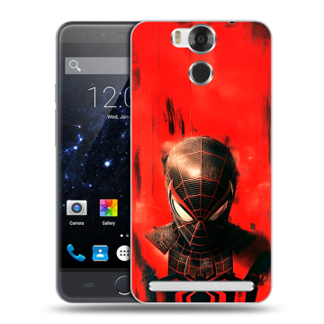 Пластиковый чехол на Ulefone Power с принтом человек паук spiderman