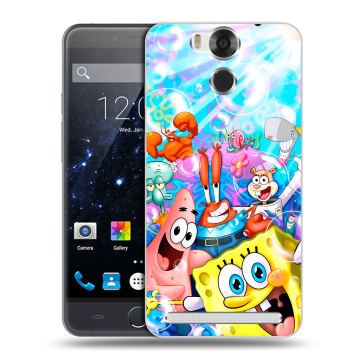 Пластиковый чехол на Ulefone Power с принтом спанчбоб спанч боб