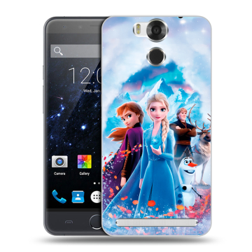 Пластиковый чехол на Ulefone Power с принтом Холодное сердце Frozen