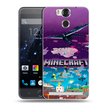 Пластиковый чехол на Ulefone Power с принтом Майнкрафт Minecraft